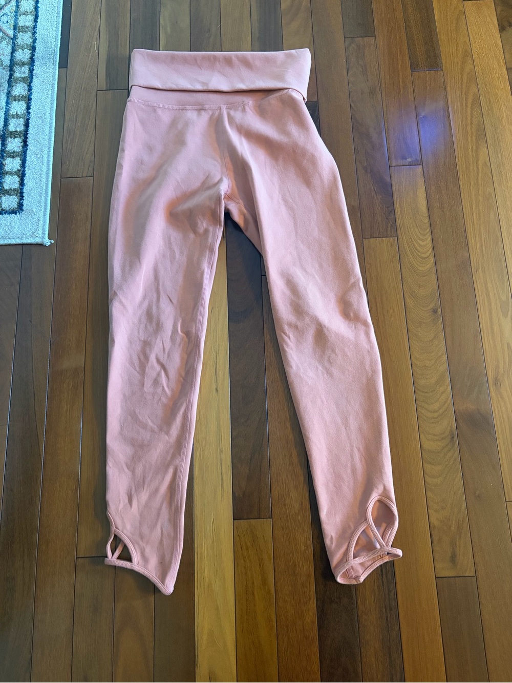 FP Movement by Free People Peach Fold-Over Waist Leggings